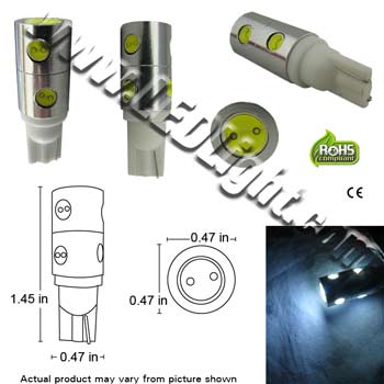 LED 4 Watt T10 Wedge 12 Volt DC