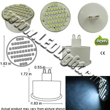 G9 Base 48 SMD Forward Firing LED Light Bulb