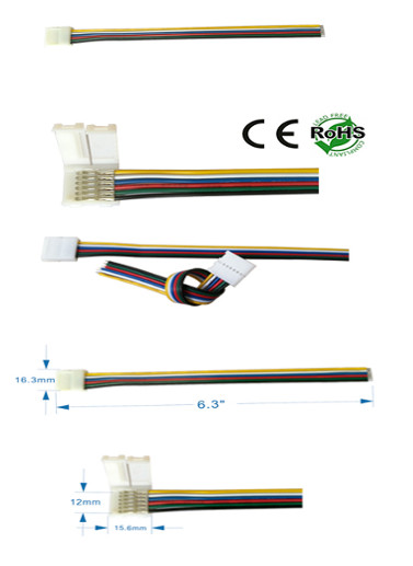 Interlink-able 12 mm 6 Conductor Solder Less to wires