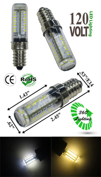 E14 LED 3 Watt 120 VAC