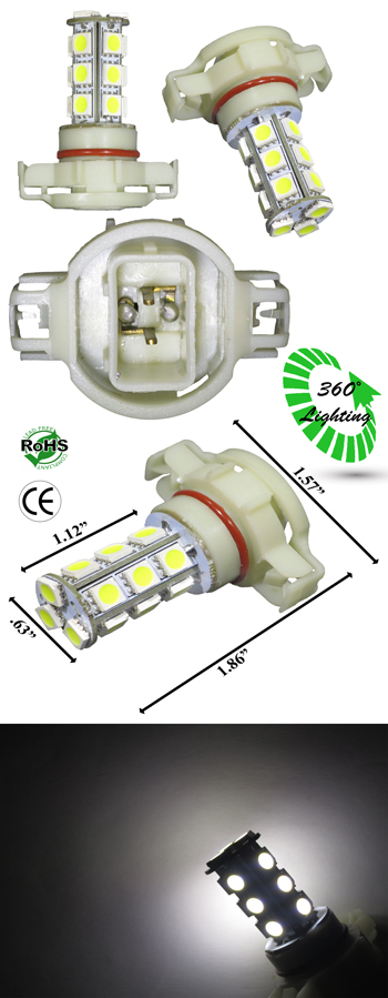 Fog H16 5202 18 SMD LED 12-24V