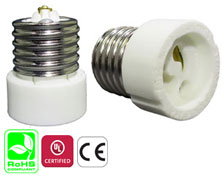 E27 Male to GU10 Female Ceramic Adapter Converter