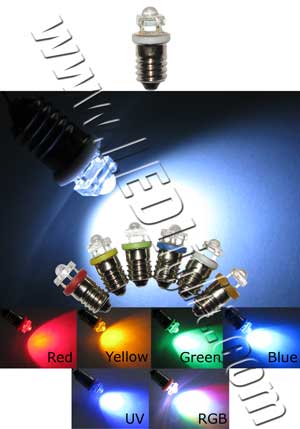 E10 Screw Led Bulb Super Flux 12V DC G3 1/2