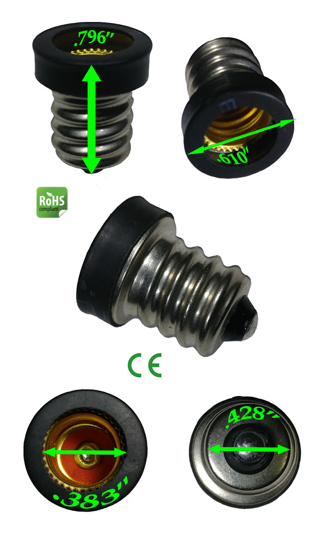 E12 male to E10 female Converter