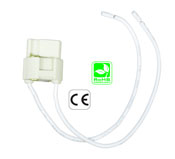 G9 female Ceramic Socket with Wires 250V 2A