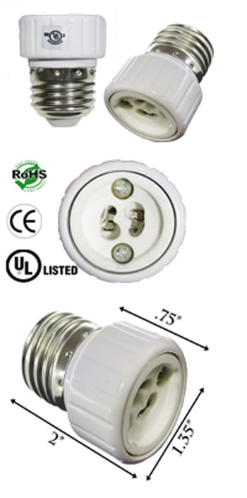 E27 male To GU8.5 female Adapter Converter Lamp Holder