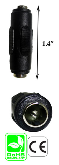 Female 5.5mmx2.1 to Female 5.5mmx2.1mm Converter