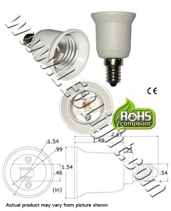 E14 male To E26 E27 female Adapter Converter product 83421