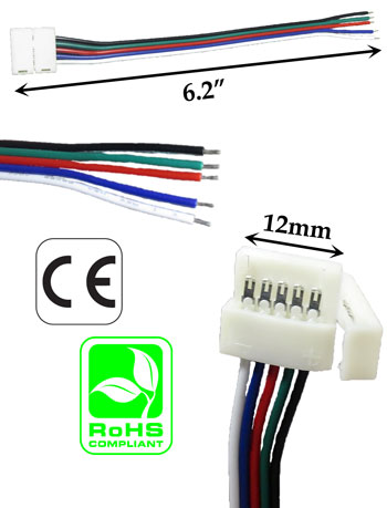 Interlink-able 12 mm 5 Conductor Solder Less  to Wires	