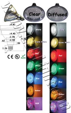 PAR38 6 Watt LED Bulb 120 VAC E27 30 Degree product 83654