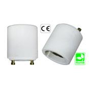 GU24 2 Pin male to E26 female Ceramic Lamp Holder Converter