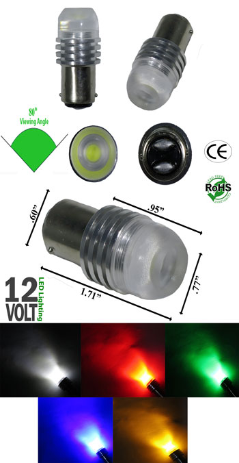 S25 3 Watt Concave Lens 12 Volt DC product 84505