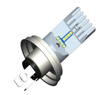 P45t LED Headlight 5 To 30 Volt Dual Filament Non Polarized product 84748