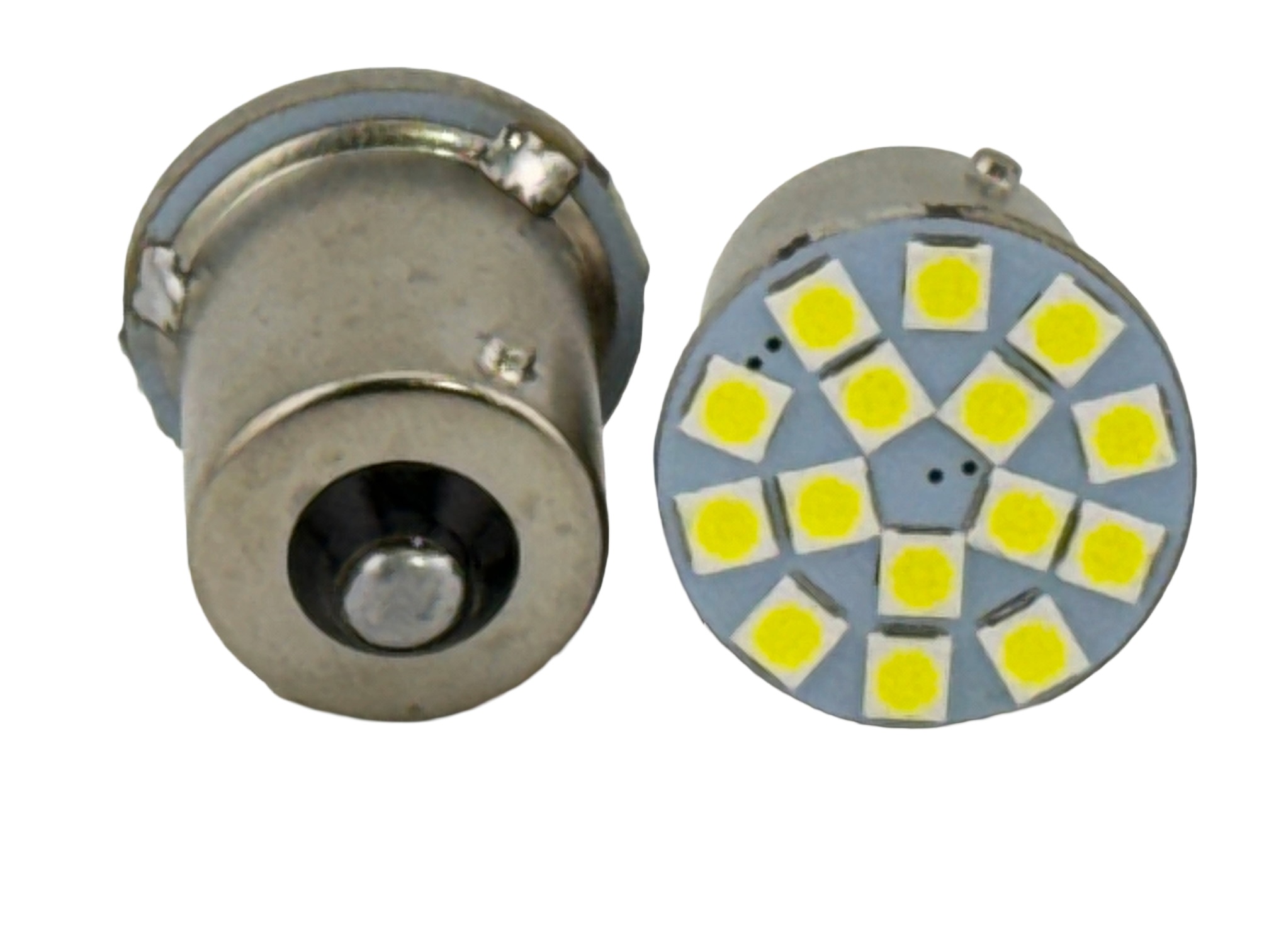 Rebaydo 2pcs BA15S LED Miniature Bulb 6 Volt 15 SMD 3030