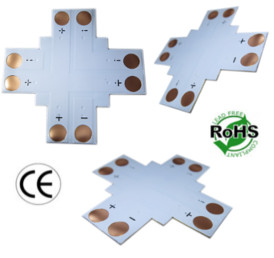 Connector 10mm 2 Conductor 4 Way Solder Less PCB