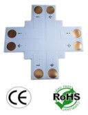 Connector 10mm 2 Conductor 4 Way Solder Less PCB