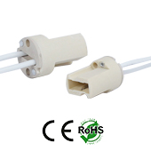 G9 female Ceramic Socket with wires