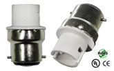 B22 male to BA15D female Adapter Socket