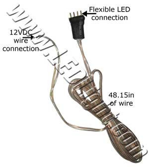 Single Color Flexible LED Light Harness