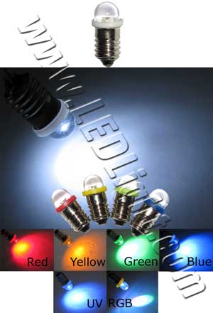 E10 Screw Bulb Led Short Round 6V to 12V DC product 87695