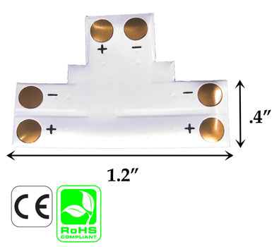 Connector 10mm 2 Conductor 3 Way Solder Less PCB	