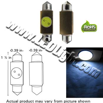 Lighthouse LEDs 8mm Red Ultra Wide Angle LED, 0.5 Watt (20-Pack), High Power, 120° View