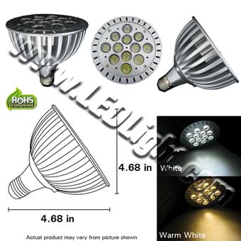 PAR38 12 Watt LED bulb 80 to 240 VAC E26 Base product 89674