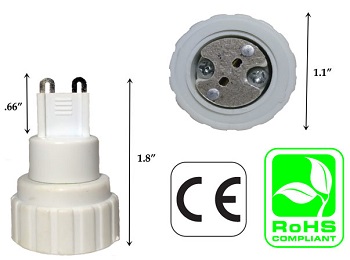 G9 male to MR16 Gx5.3 GU5.3 female Converter Adapter