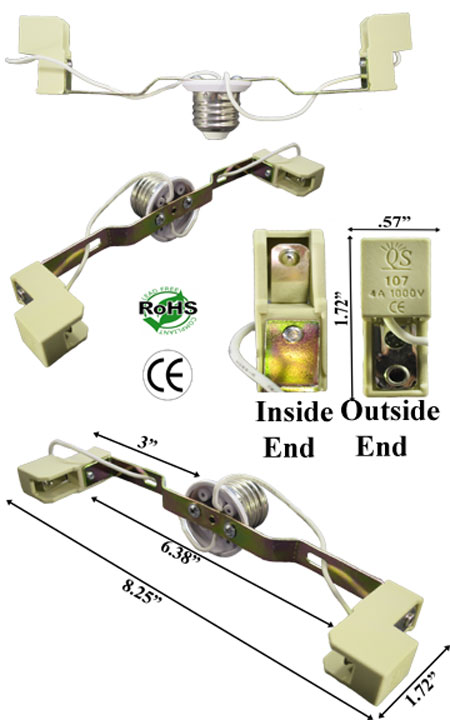 E27 male To R7S, J Type 189mm female Converter Adapter