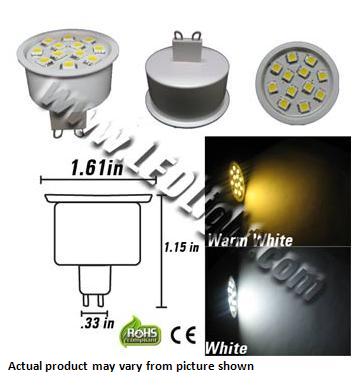 G9 Base male 12 SMD LED Lighting 120 VAC