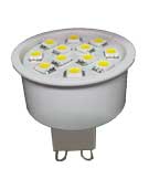 G9 Base male 12 SMD LED Lighting 120 VAC