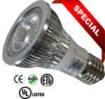 Par20 LED Dimmable 5 Watt 120 VAC 80 Degree E27