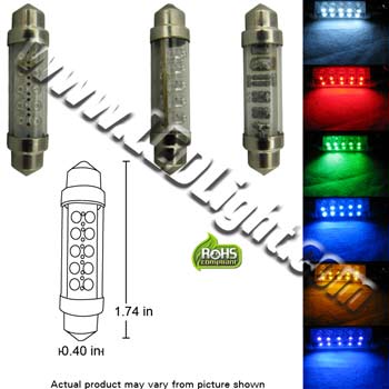 Bright 10 LED Light 1 Inches / 44 Dim-able - Automotive - LEDLight