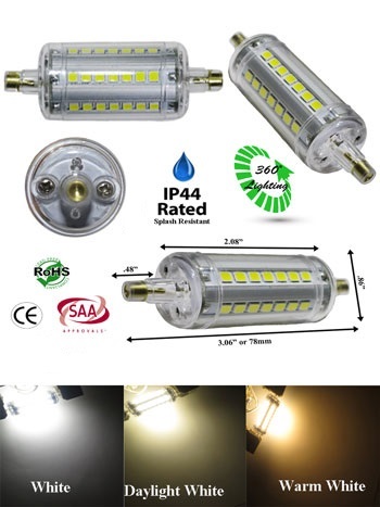 R7S 5 Watt T3 J Type 78mm 85-265 VAC 360 Degree