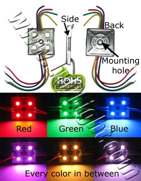 5050 LED Module Water Proof RGB Common Cathode NCNR