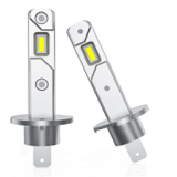 H1 LED Headlight 5 to 9 Volt No Polarity Single Filament Pair