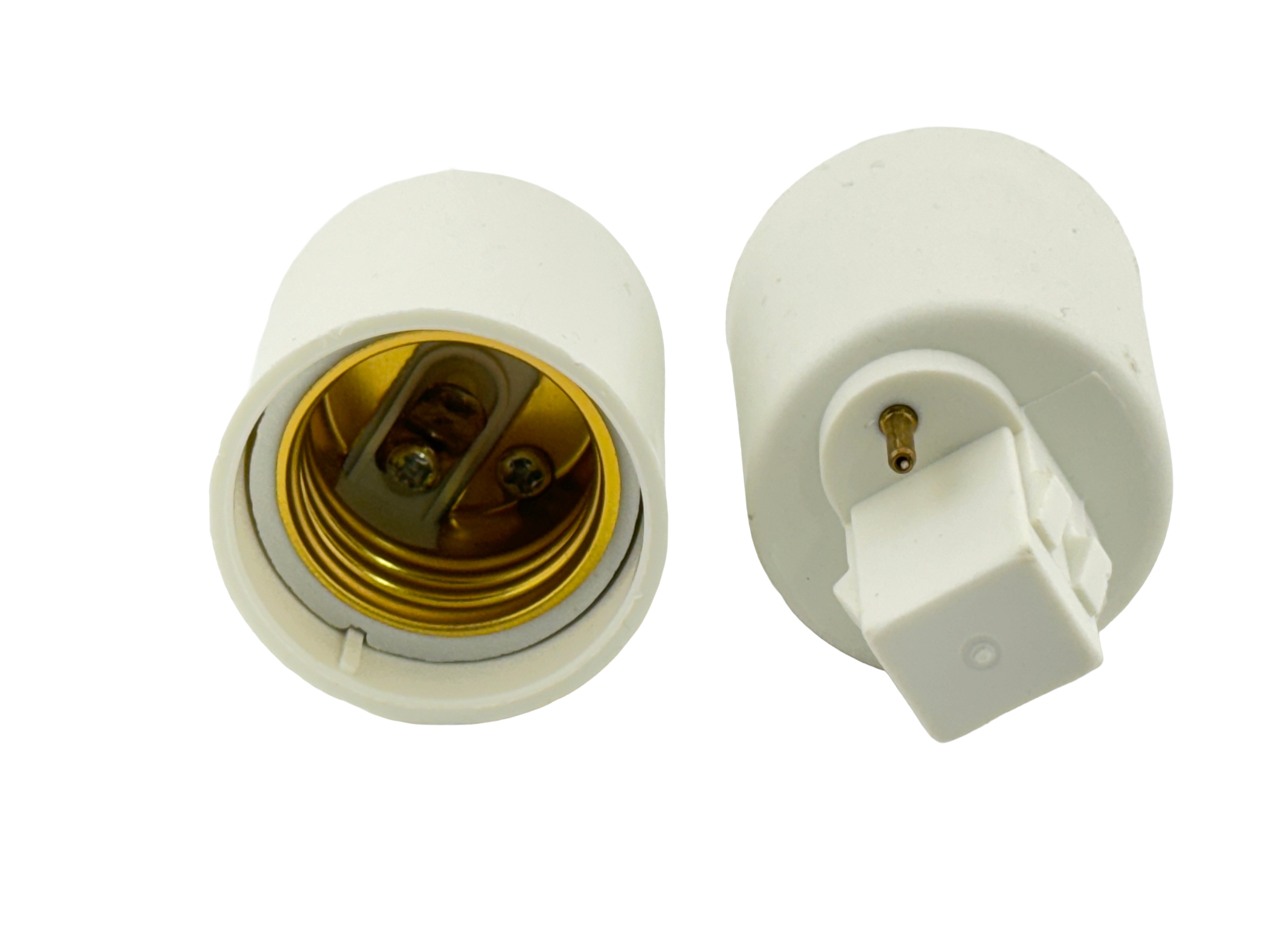 Aexit 2pcs E27 a B22 Extender Adapter Converter Lampadina Portalampada Bianco ID: 567436