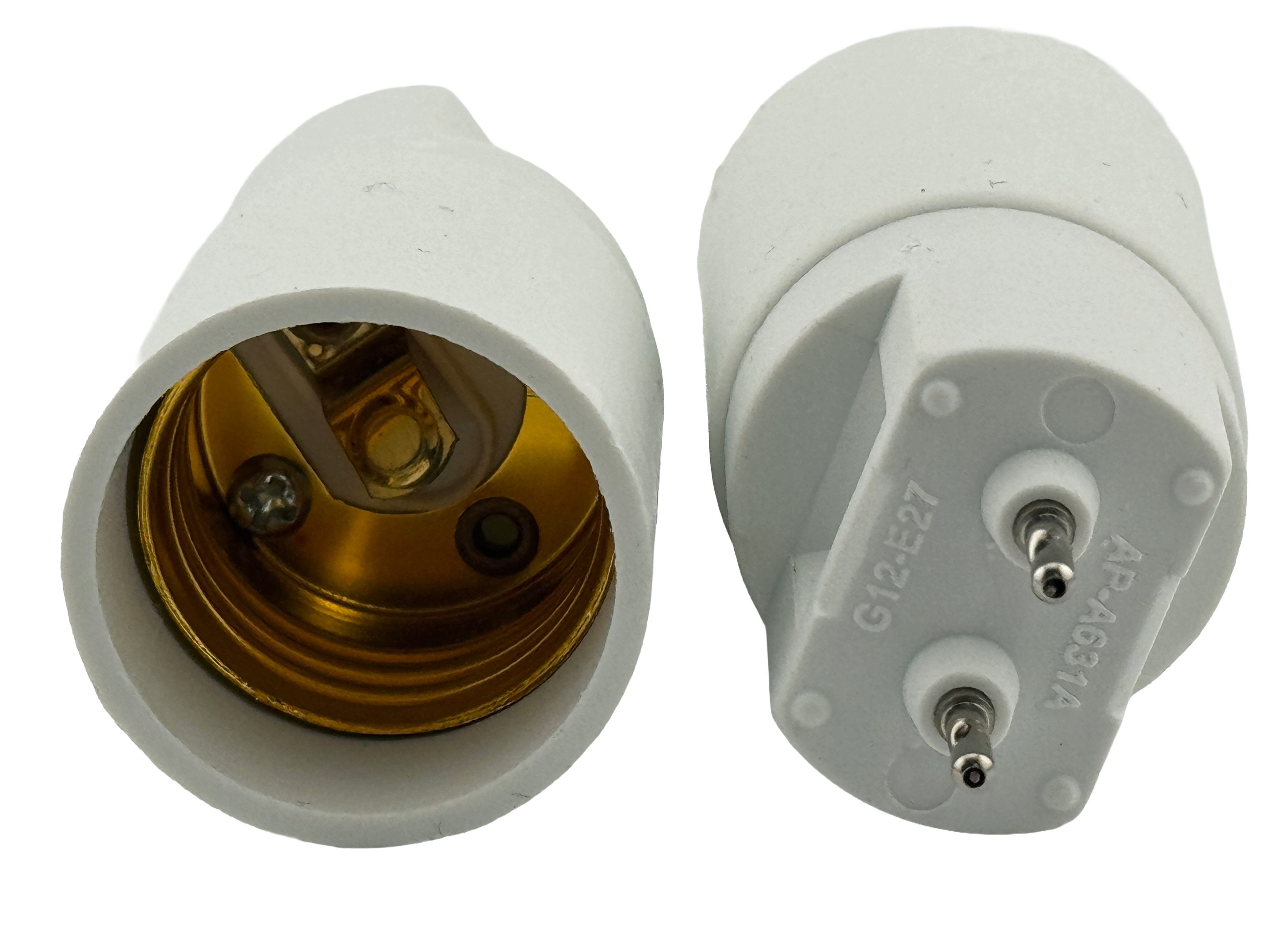 Rebaydo 2pcs G12 male to E26/E27 Female Socket Converter Adapter