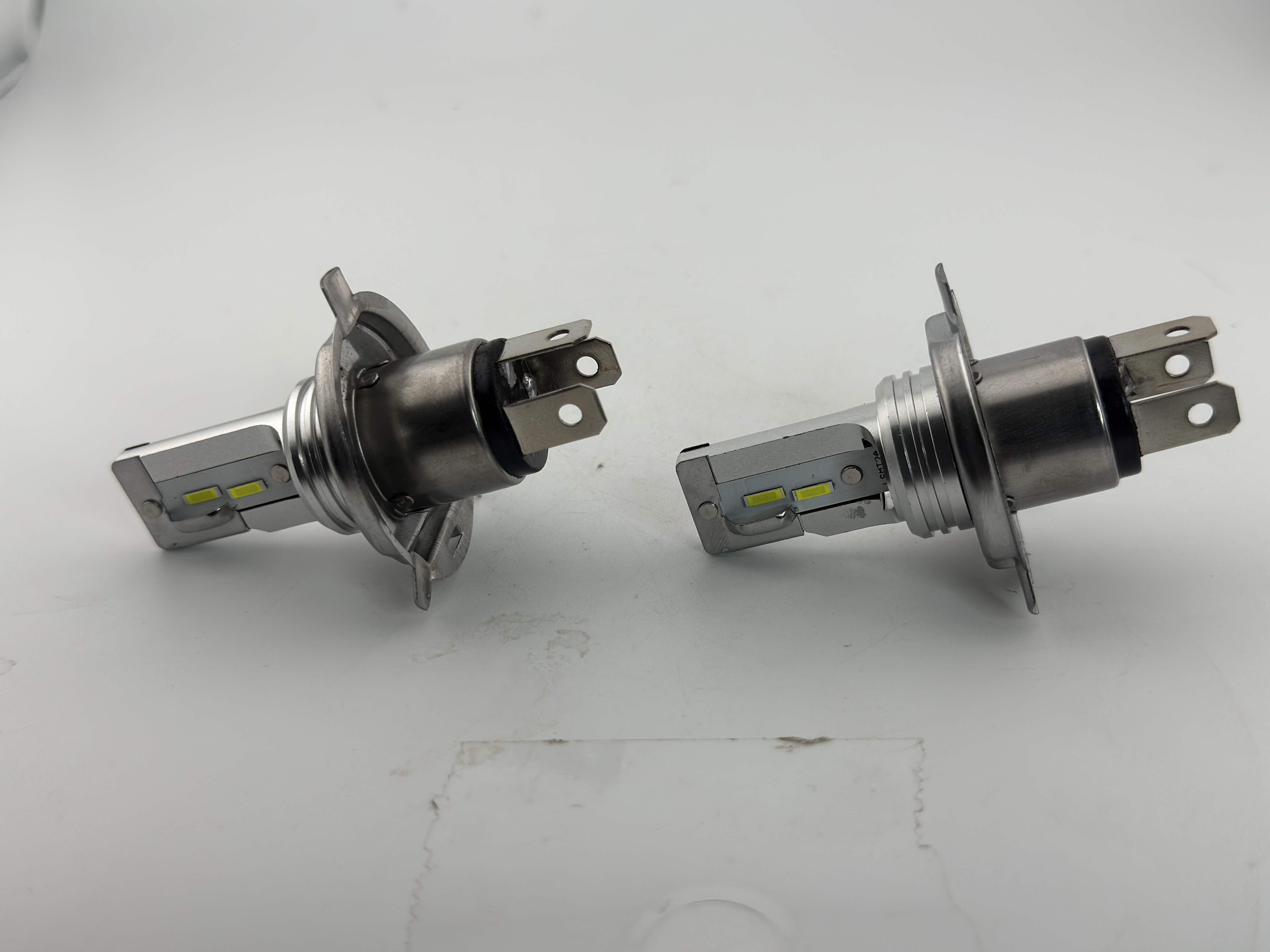 H4 P43T LED headlight Bulb 6 to 9 Volts Non Polarity Dual Filament product 64563