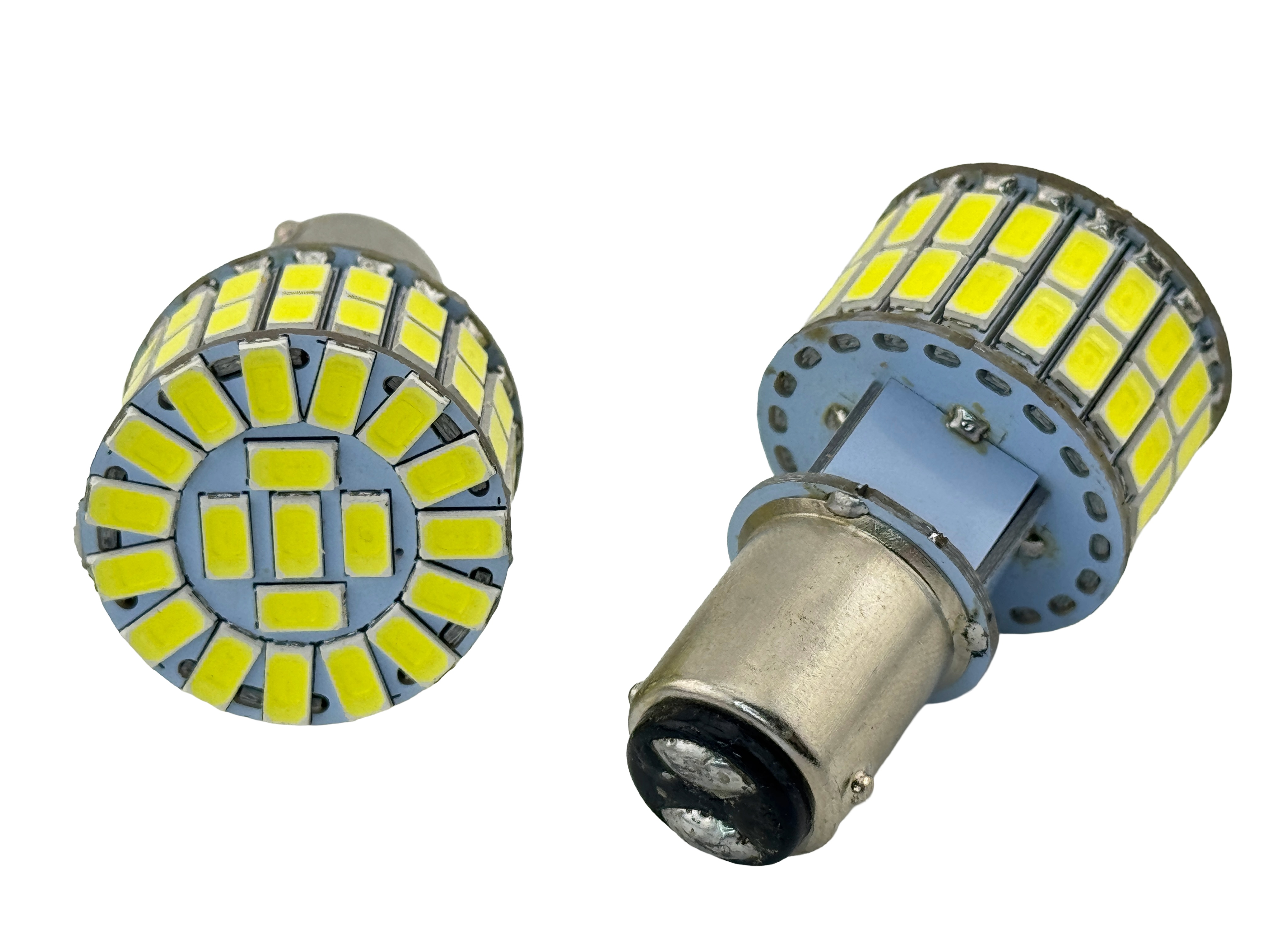 Rebaydo 2pcs BA15D 1158 LED Bulb 6 Volt 60 SMD Dual Filament