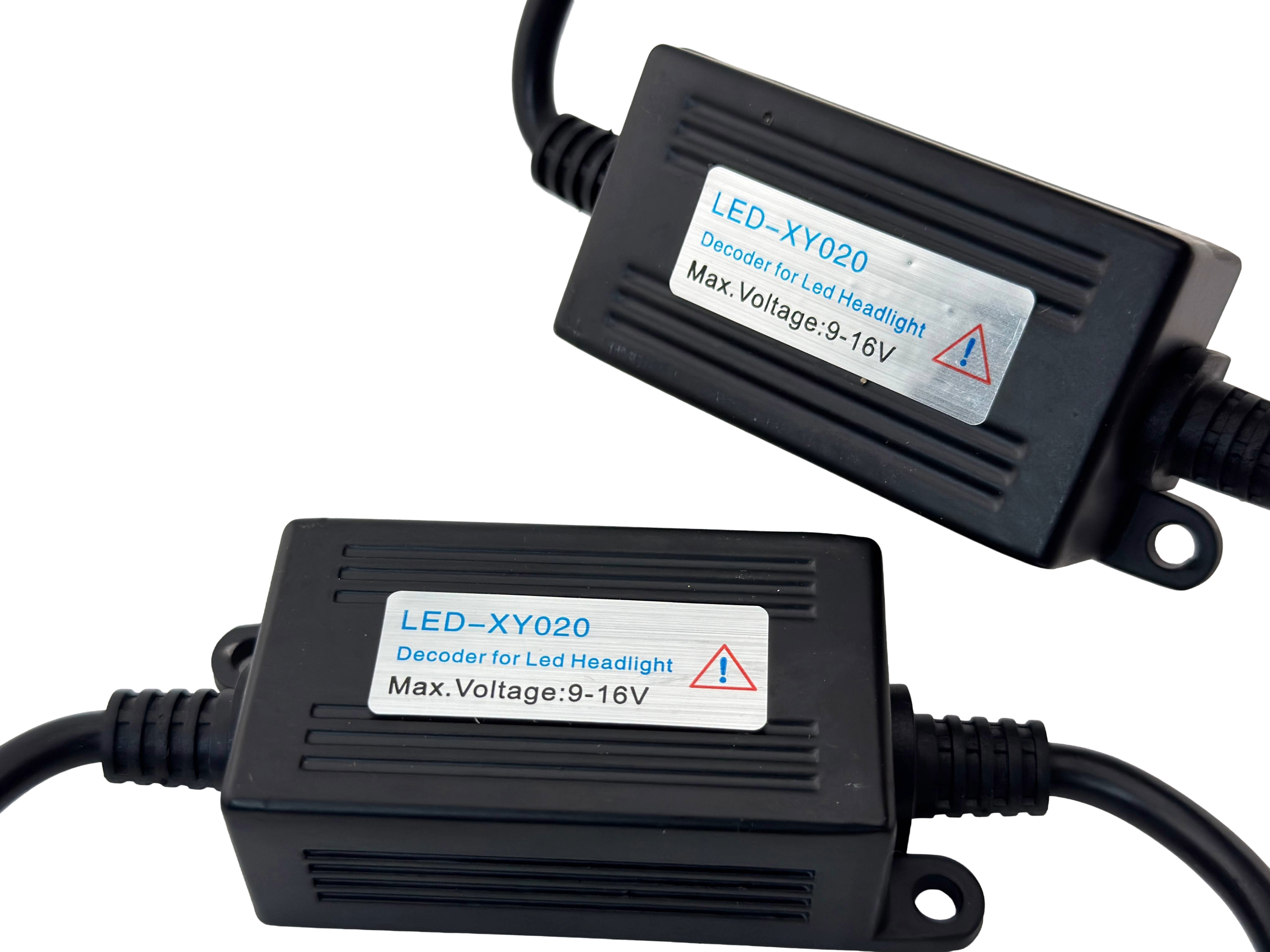 Rebaydo 2pcs LED Headlight CanBus Decoder Anti-Flicker Canceler 12V 4A Dual Beam