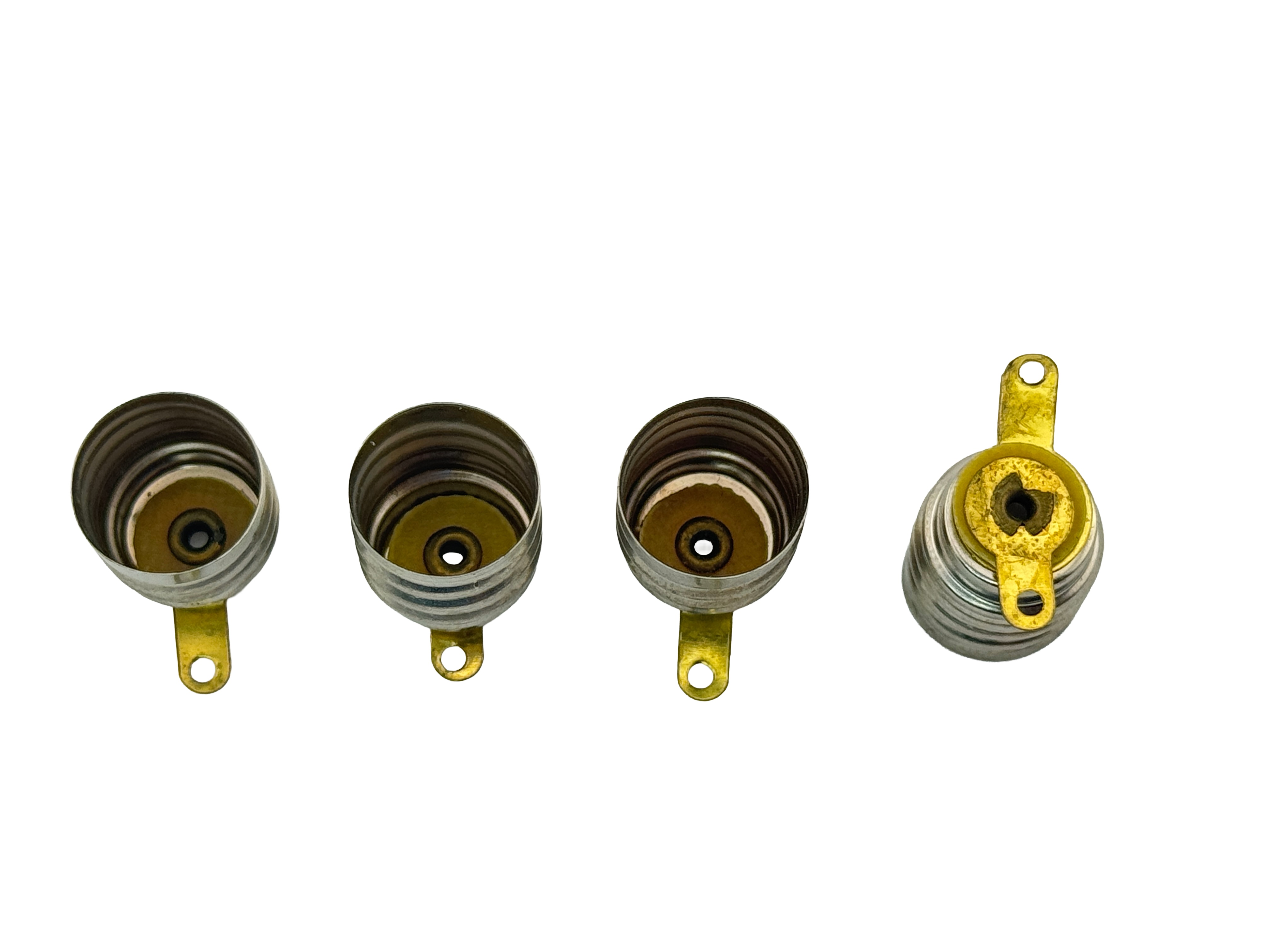 Rebaydo 4pcs E12 Screw Base Socket with Solderable Tabs