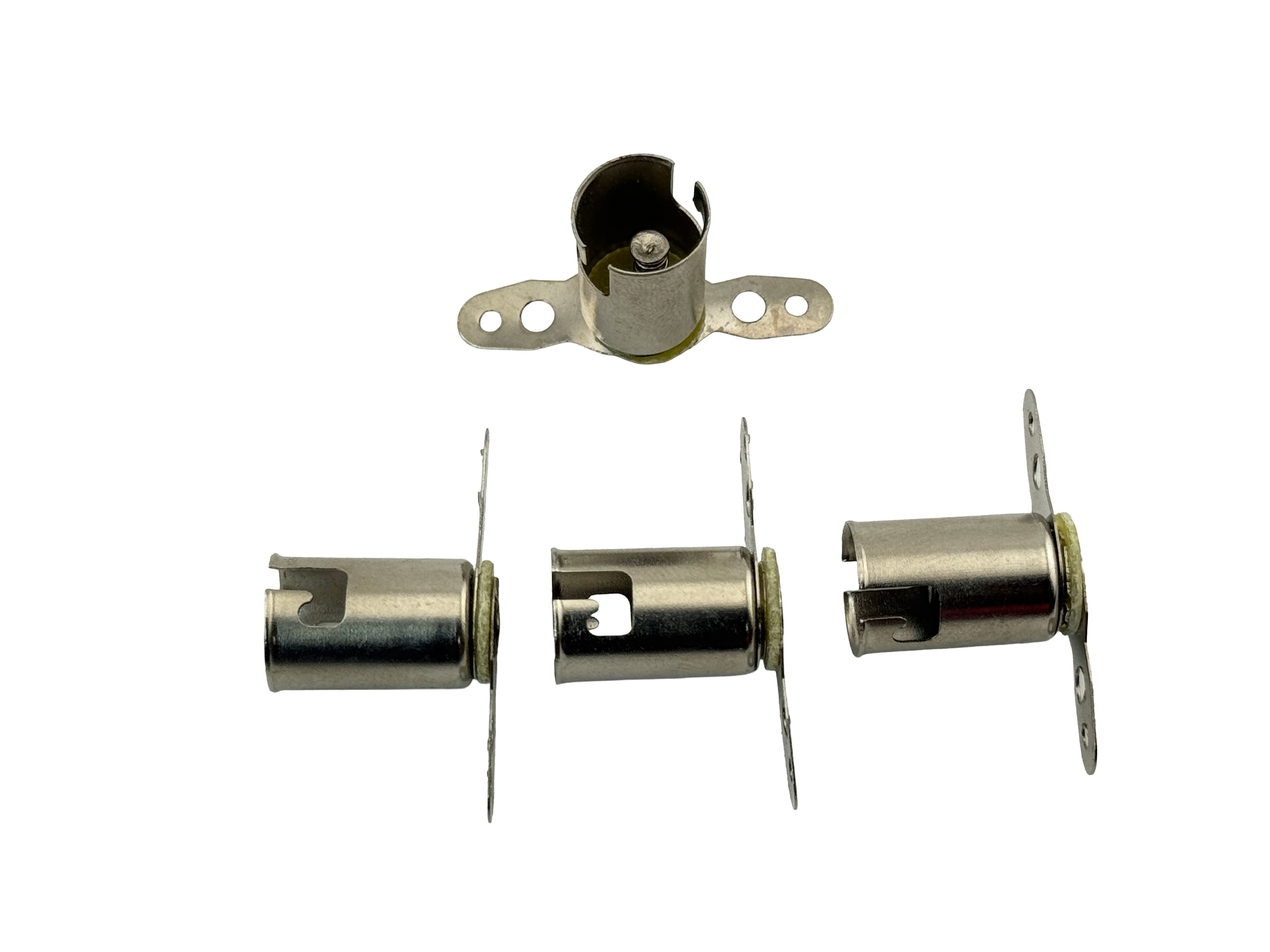 Rebaydo 4pcs BA9S Female Socket Miniature with Solderable Tabs 