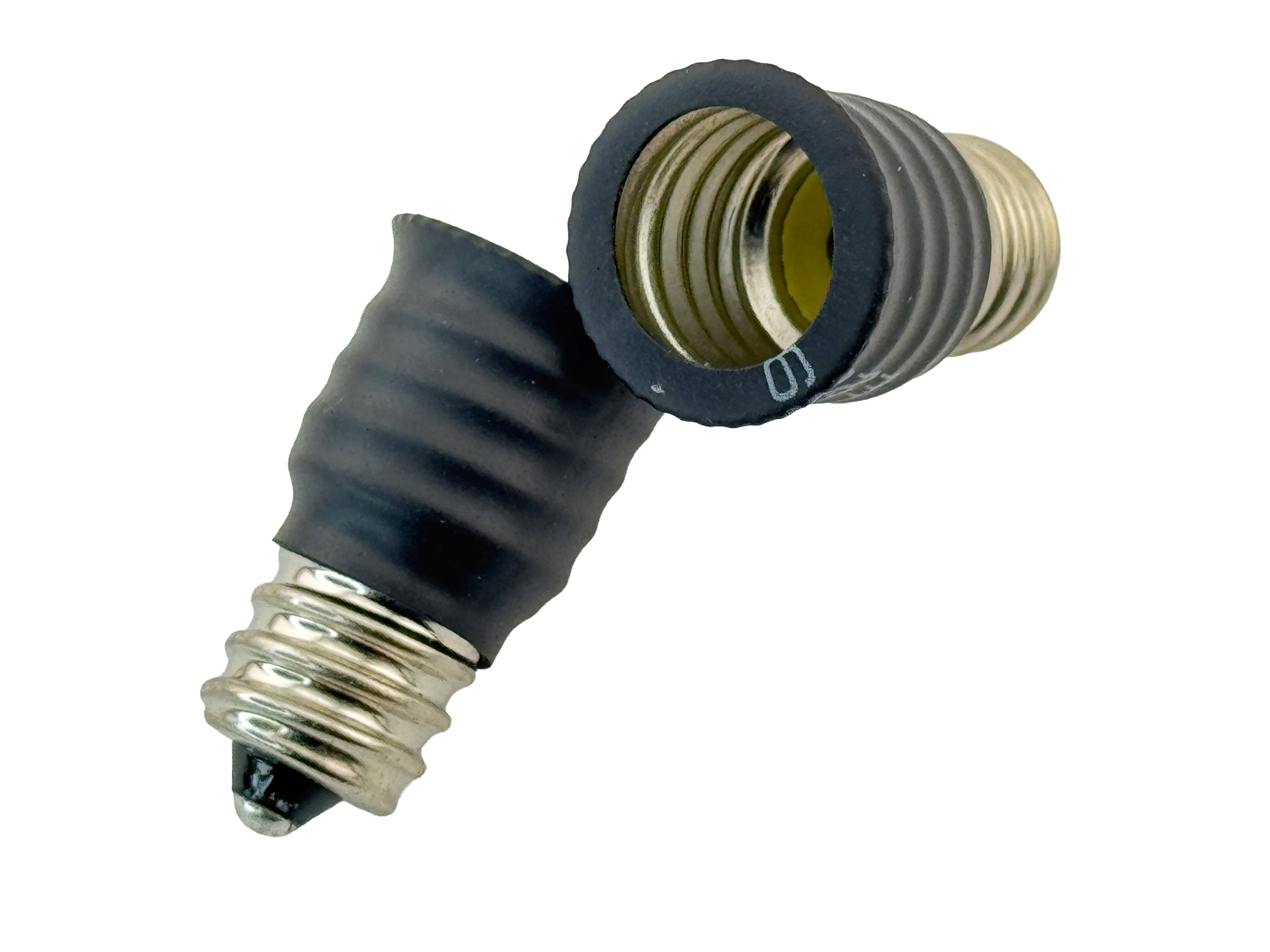 Rebaydo 2pcs E12 Male to E14 Female Socket Converter Adapter