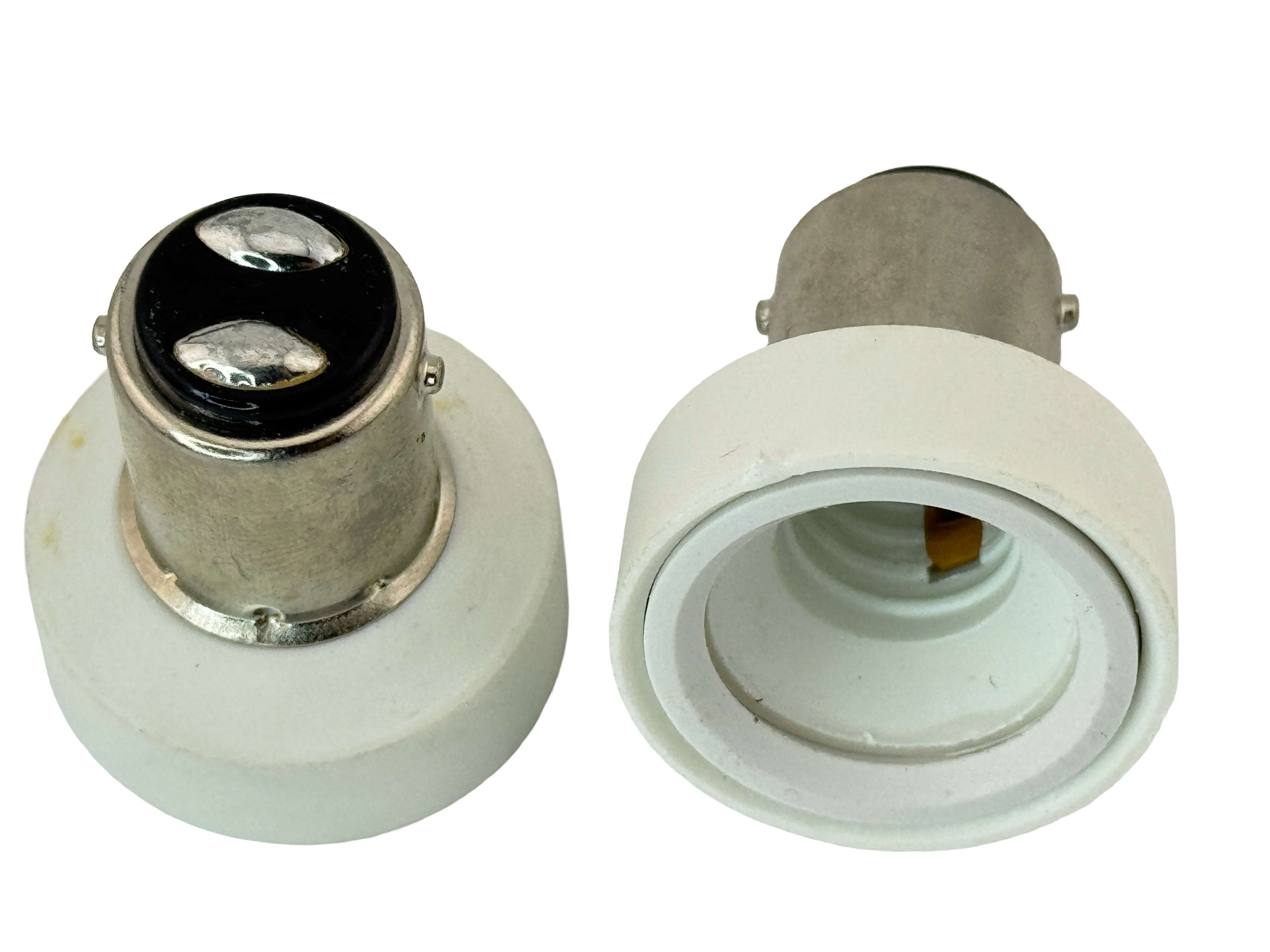 Rebaydo 2pcs BA15D male To E12 Screw female Socket Converter