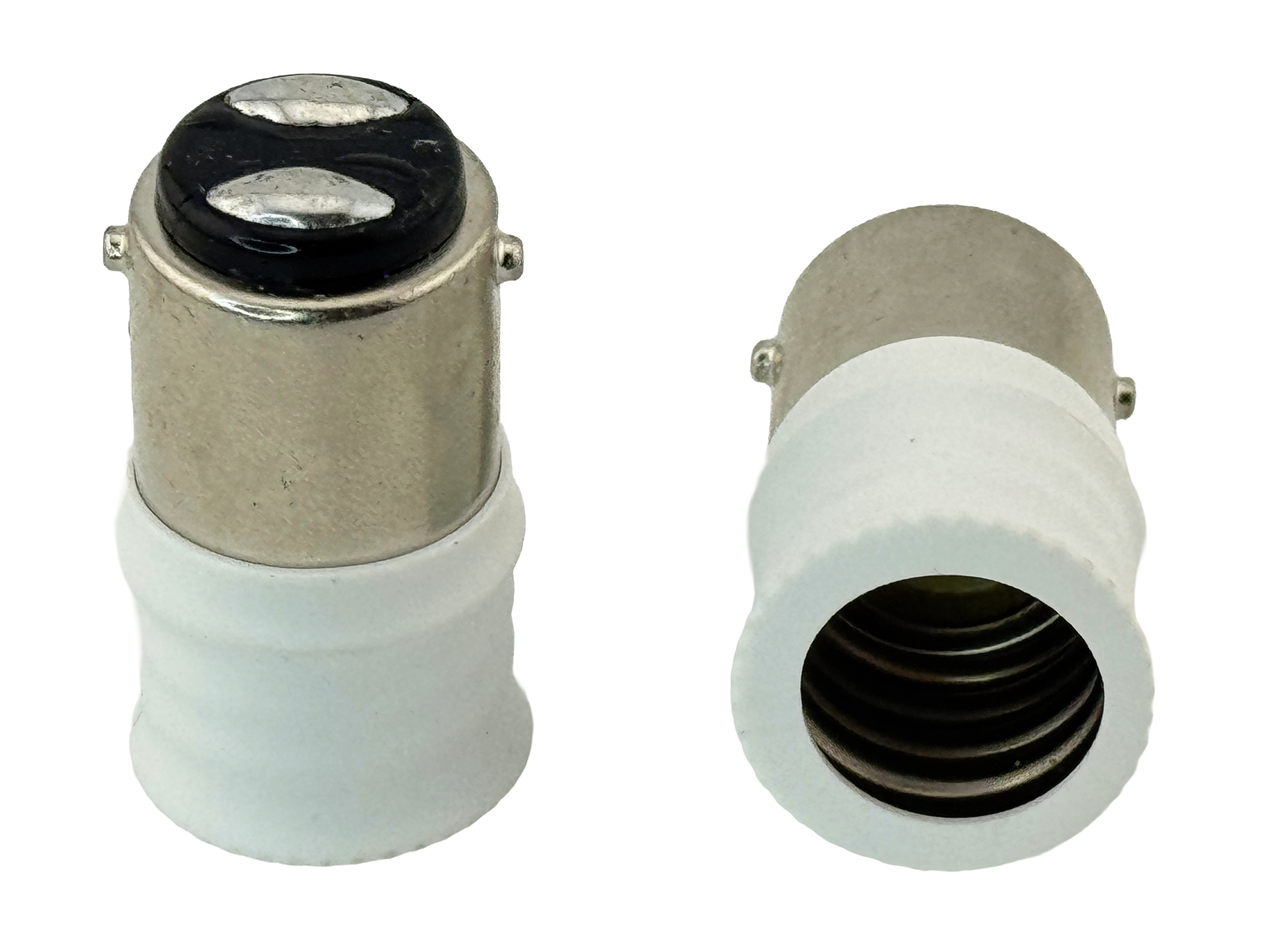 Rebaydo 2pcs BA15D male To E14 female Adapter Conveter