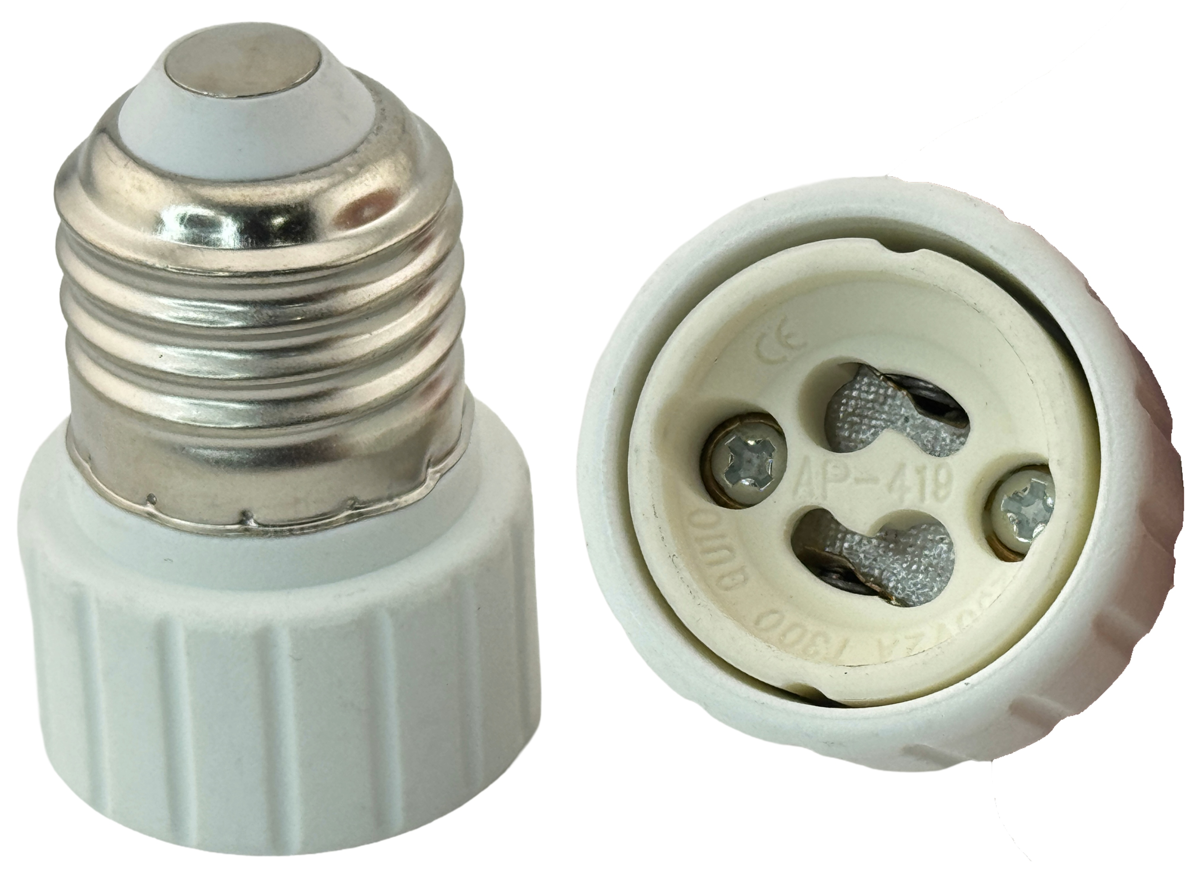 Rebaydo 2pcs E26/E27 male To GU10 female Converter Socket