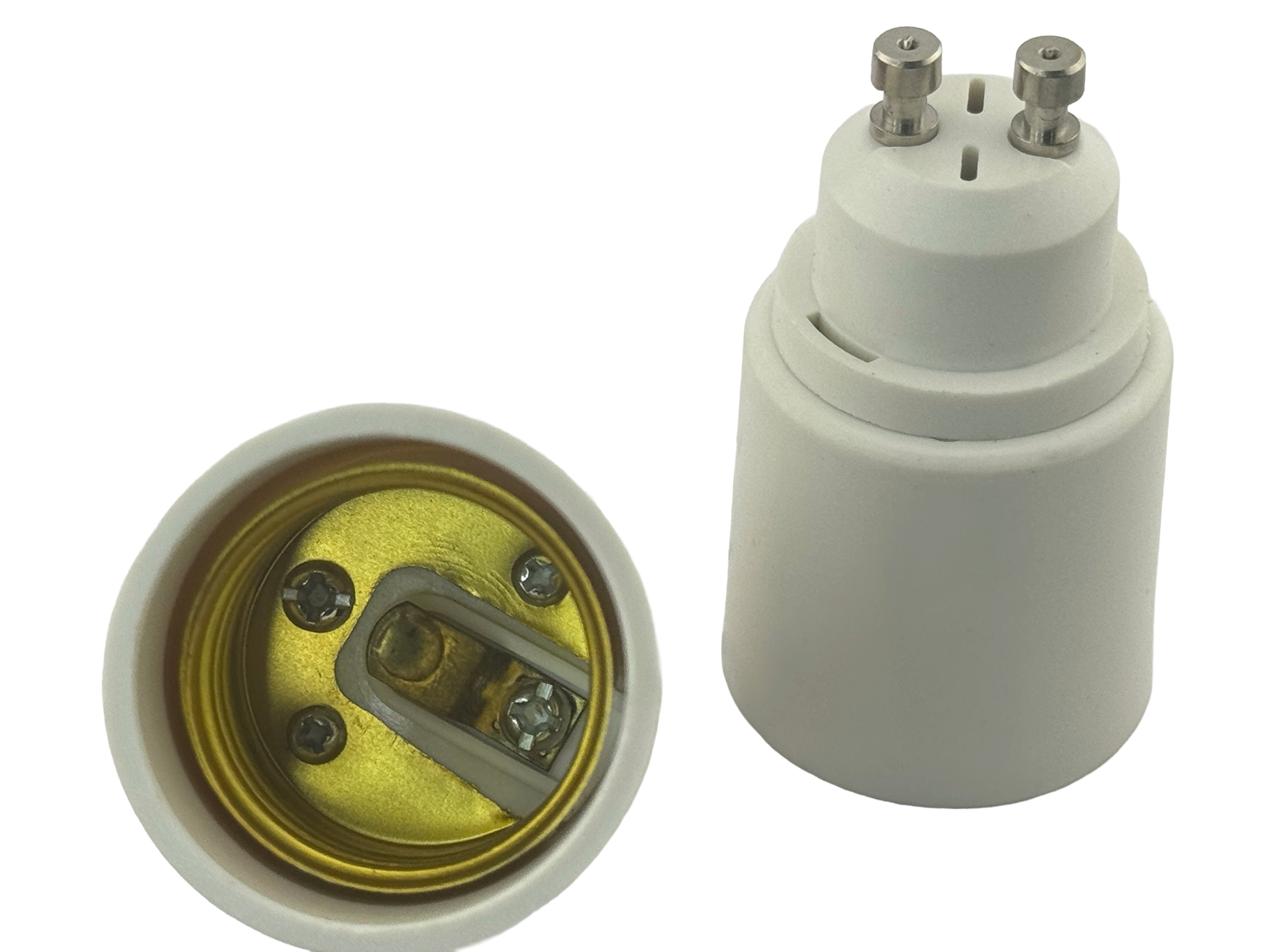 Rebaydo 2pcs GU10 male To E26 E27 female Converter Adapter