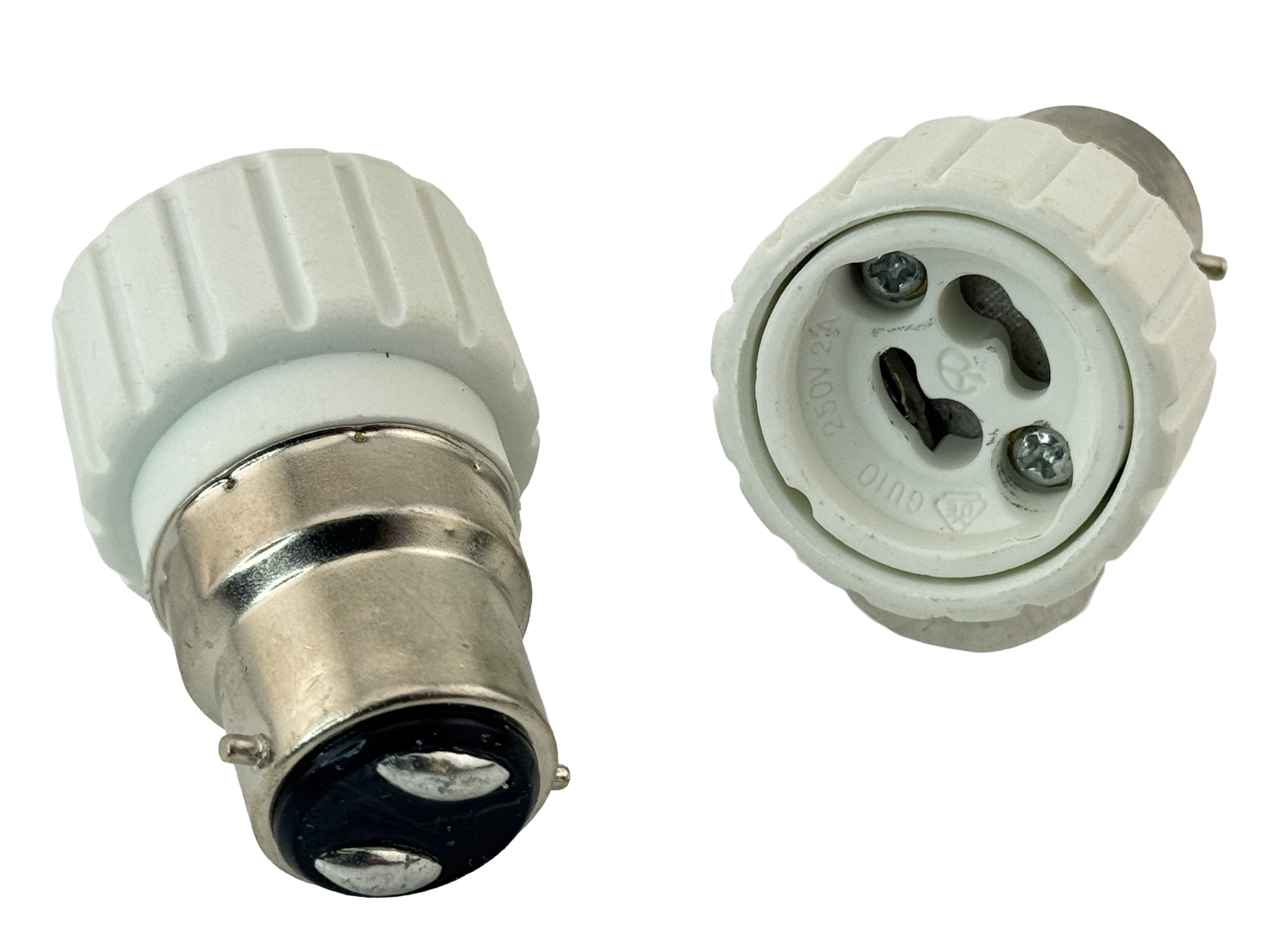 Rebaydo 2pcs B22 male to GU10 female Adapter Converter Socket