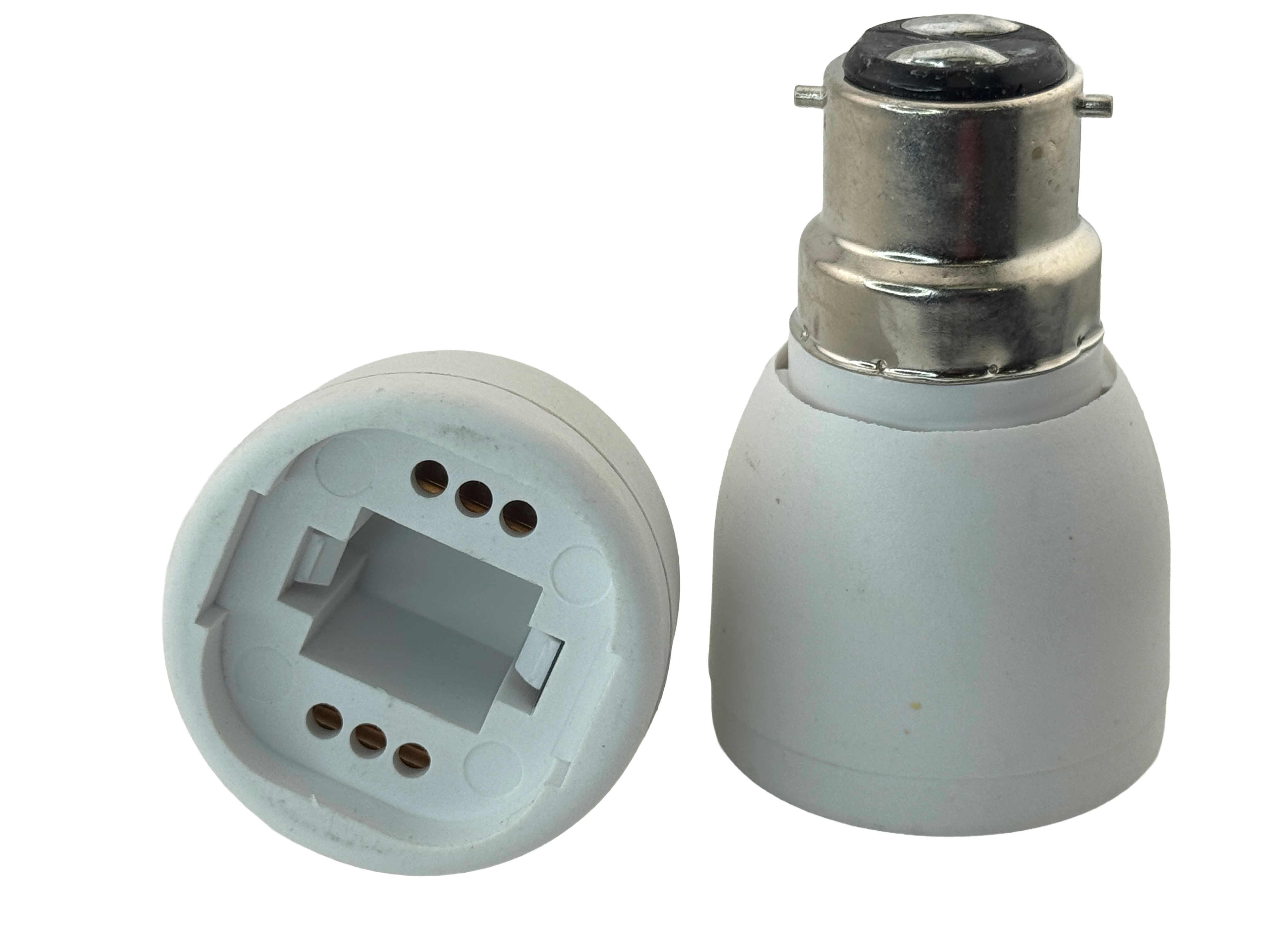 Rebaydo 2pcs B22 Male To G24 2 Pin Female Converter Adapter